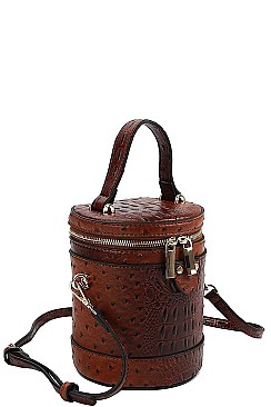 CYLINDRICAL FASHION CROSSBODY BAG