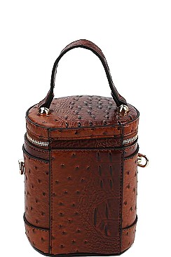 CYLINDRICAL FASHION CROSSBODY BAG