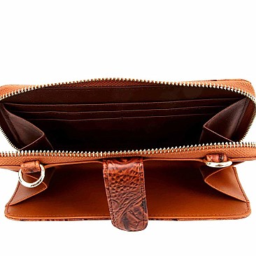 Ostrich Print Cellphone Holder Wallet Cross Body MH-LMS069
