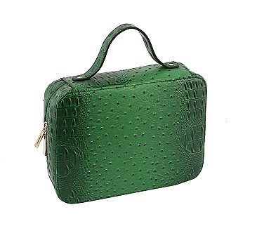 Ostrich Croc Bible Case Bag