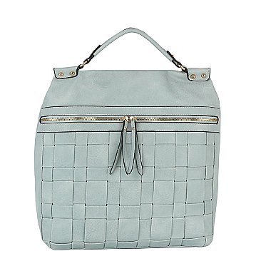 Fashion Woven Convertible Backpack