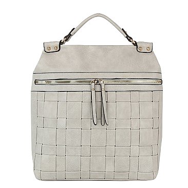 Fashion Woven Convertible Backpack
