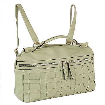 Fashion Woven Convertible Backpack