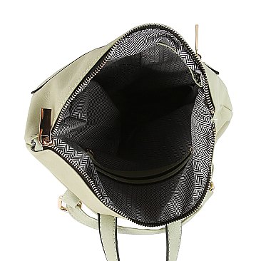 Fashion Zip Pocket Convertible Backpack