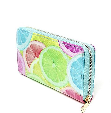 STYLISH FRESH LEMON PRINT WALLET JYLOA182