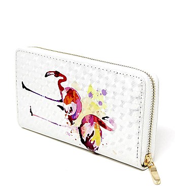 FASHIONABLE FLAMINGO PRINT WALLET JYLOA186