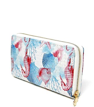 MODISH SEA LIFE PRINT WALLET JYLOA193