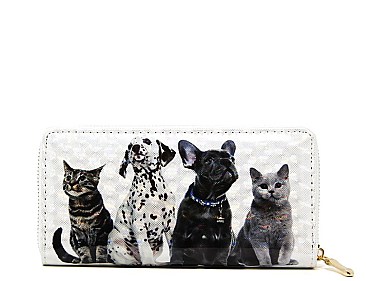 CHARMING PET PRINT LONG WALLET JYLOA200