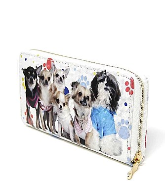 CHARMING PUPPY PRINT WALLET JYLOA203