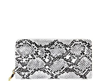 TRENDY PYTHON PATTERN LONG WALLET