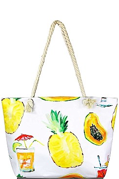 FASHION SUMMER FRUITS BEACH BAG