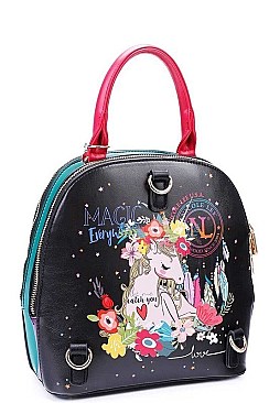 NICOLE LEE FLORAL BOHO BACKPACK