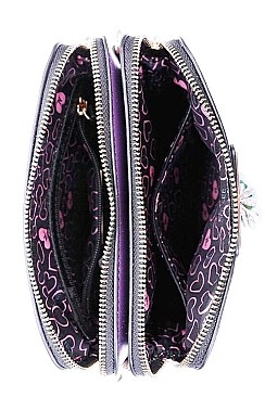 NICOLE LEE FLORAL BOHO CROSS BODY BAG