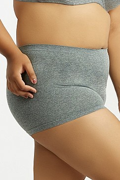 PACK OF 12 PIECES CLASSY SEAMLESS PLUS SIZE BOYSHORT MULP0204SBX6