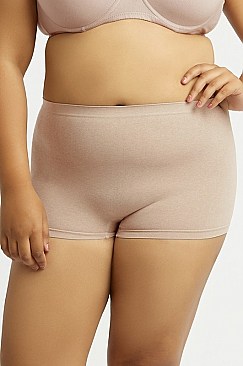 PACK OF 12 PIECES CLASSY SEAMLESS PLUS SIZE BOYSHORT MULP0204SBX6