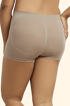 PACK OF 12 PIECES STYLISH PLUS SIZE SEAMLESS BOYSHORT MULP0228SBX