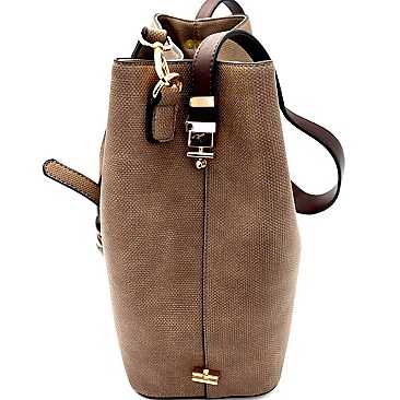 Extendable Strap Compartment Hobo Wallet SET MH-LP0551W
