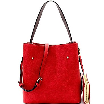 Extendable Strap Compartment Hobo Wallet SET MH-LP0551W