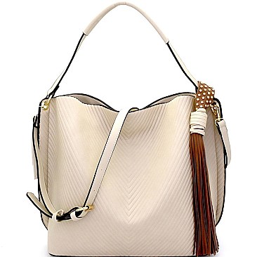 LP064-LP Tassel Accent BOUTIQUE Hobo