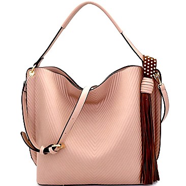 LP064-LP Tassel Accent BOUTIQUE Hobo