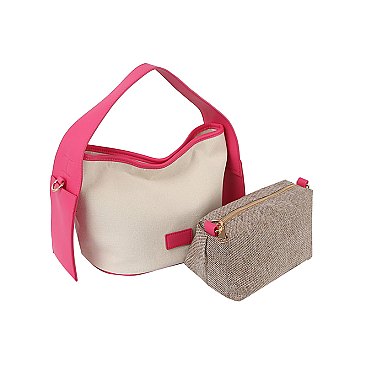 Canvas Colorblock 2-in-1 Satchel