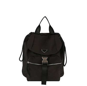 Nylon Drawstring Backpack