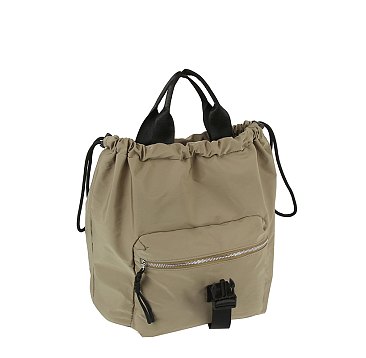 Nylon Drawstring Backpack