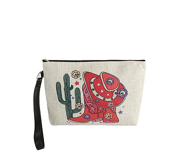 Canvas Western Clutch