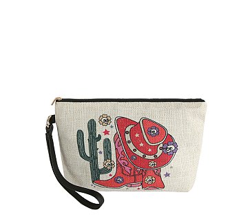 Canvas Western Clutch