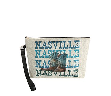 Canvas Western Clutch