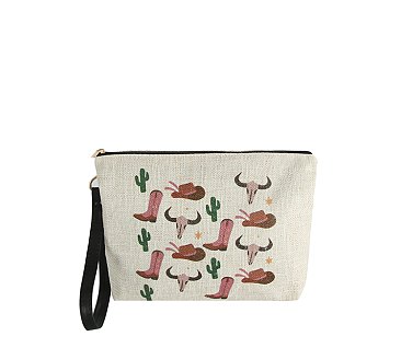 Canvas Western Clutch