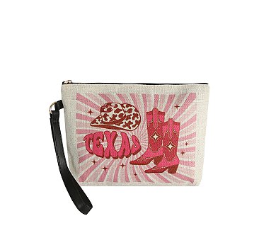 Canvas Western Clutch