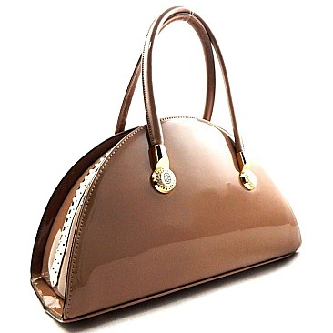 New Clutch-Top Rhinestone Patent Round Shape