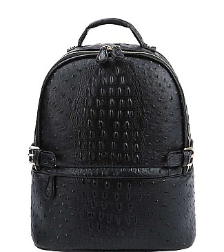 STYLISH FASHION CROCO PATTERN BACKPACK JYLQ-065-O