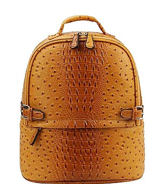 STYLISH FASHION CROCO PATTERN BACKPACK JYLQ-065-O