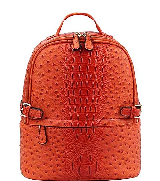 STYLISH FASHION CROCO PATTERN BACKPACK JYLQ-065-O