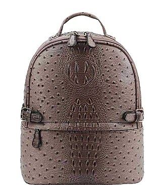 STYLISH FASHION CROCO PATTERN BACKPACK JYLQ-065-O