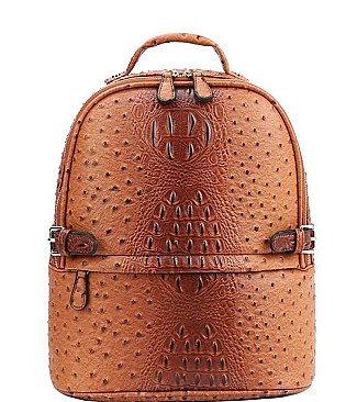 STYLISH FASHION CROCO PATTERN BACKPACK JYLQ-065-O