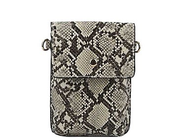 SNAKE SKIN MINI CROSS BODY BAG