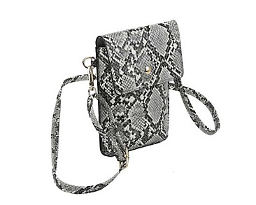 SNAKE SKIN MINI CROSS BODY BAG