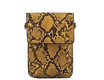 SNAKE SKIN MINI CROSS BODY BAG