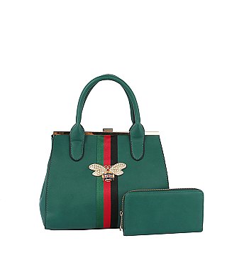 WOMEN HANDBAG SATCHEL PURSE SET TOTE BAG