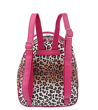 Leopard Hummingbird Flower 2-in-1 Backpack