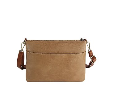 Fashion Zip Pocket Crossbody Bag