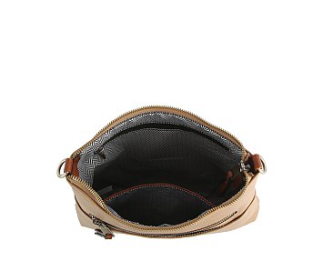 Fashion Zip Pocket Crossbody Bag