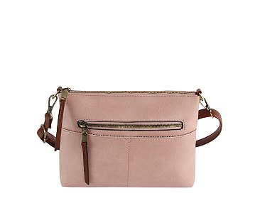 Fashion Zip Pocket Crossbody Bag