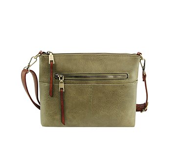 Fashion Zip Pocket Crossbody Bag