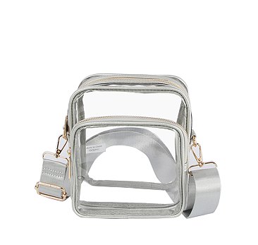 Guitar Strap See Thru Crossbody Bag