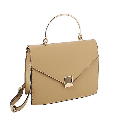 Top Handle Envelope Flap Satchel