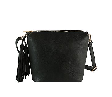 Fashion Tassel Concealed Crossbody Bag